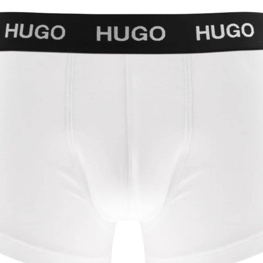 Alternative Image for ProductHUGO Triple Pack Boxer Trunks White3